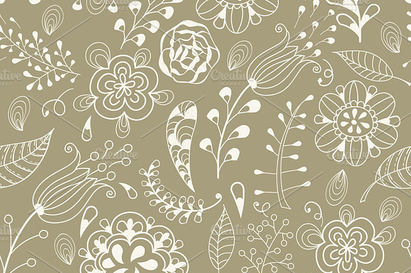Seamless Floral Summer Pattern