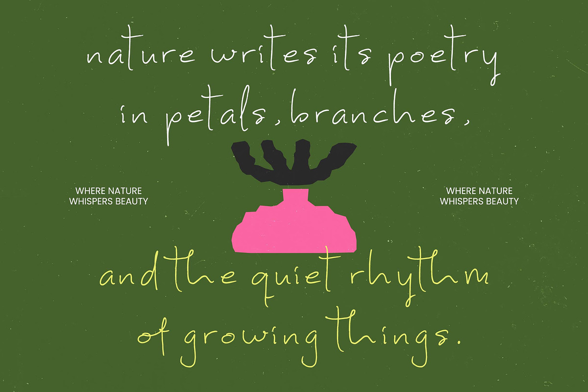 Nothing Gomile Notes Handwritten, a Script Font by Letterena Studios Script (Photo 8 of 10)