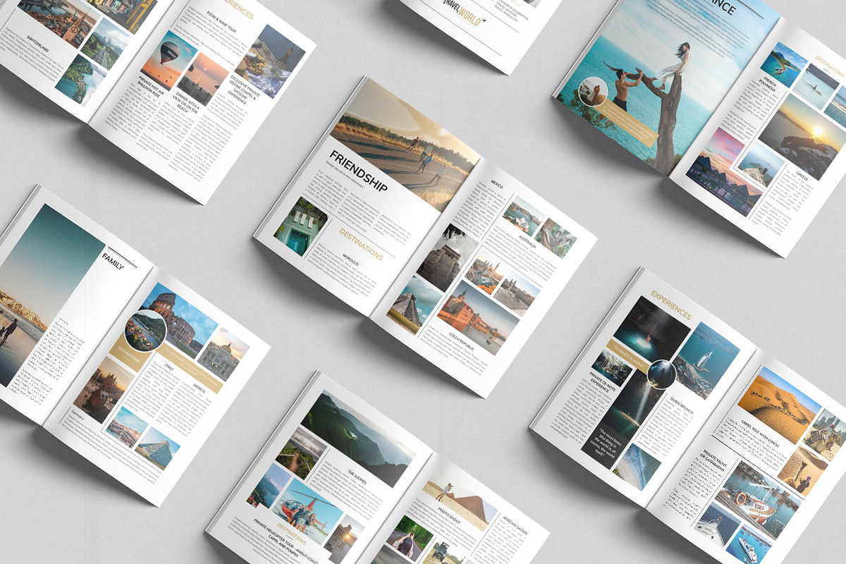 Luxury Travel Magazine Template, a Magazine Template by DesignCrest (Photo 9 of 11)