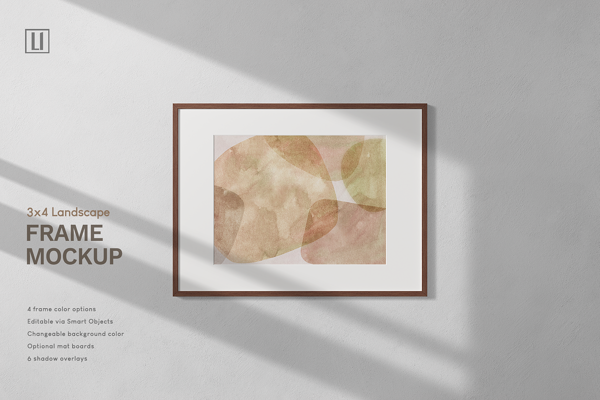 3x4 Frame Mockup Landscape, a Household Mockup by Lelu Art Design (Photo 1 of 11)