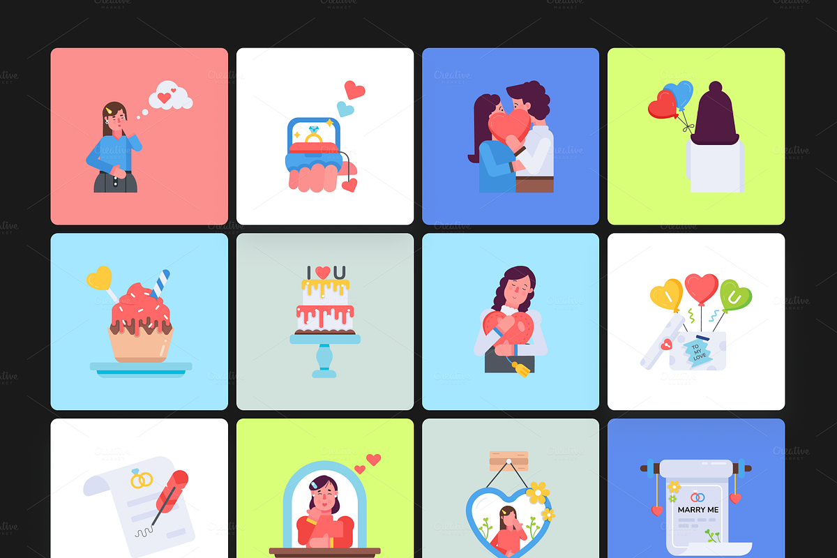 Animated Valentine Day Designs, a Duotone Icon by Prosymbols (Photo 11 of 17)