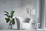Tub Armchair Mockup Set, a Household Mockup by creatsy5 (Thumbnail 3 of 11)