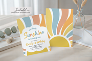Our Little Sunshine 1st Bday Invite, a Templates & Theme by VeliusCreativeStudio (Thumbnail 2 of 3)