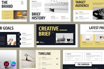 Creative Brief Presentation Template, a Presentation Template by TemplatesForest