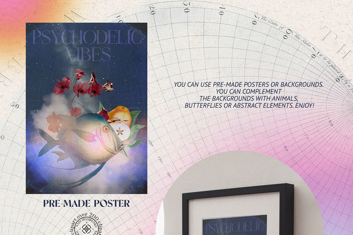 MYSTICAL RETRO COLLAGE, an Object Graphic by nadispasibenko (Photo 14 of 16)