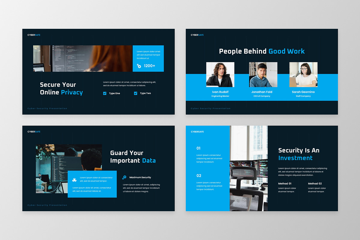 Cybersafe - Cyber Security Keynote, a Presentation Template by MtvtdArt (Photo 2 of 6)