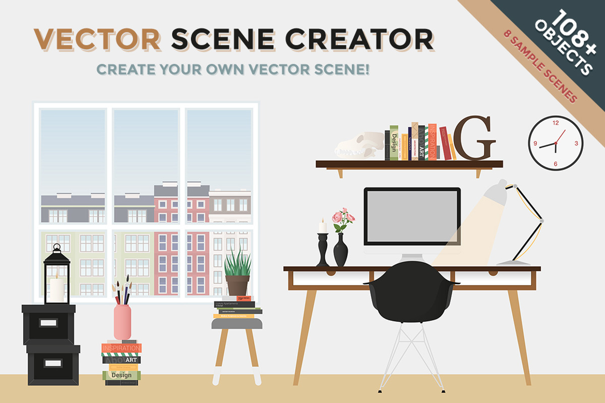Vector Scene Creator, an Object Illustration by Mgd.Design (Photo 1 of 3)