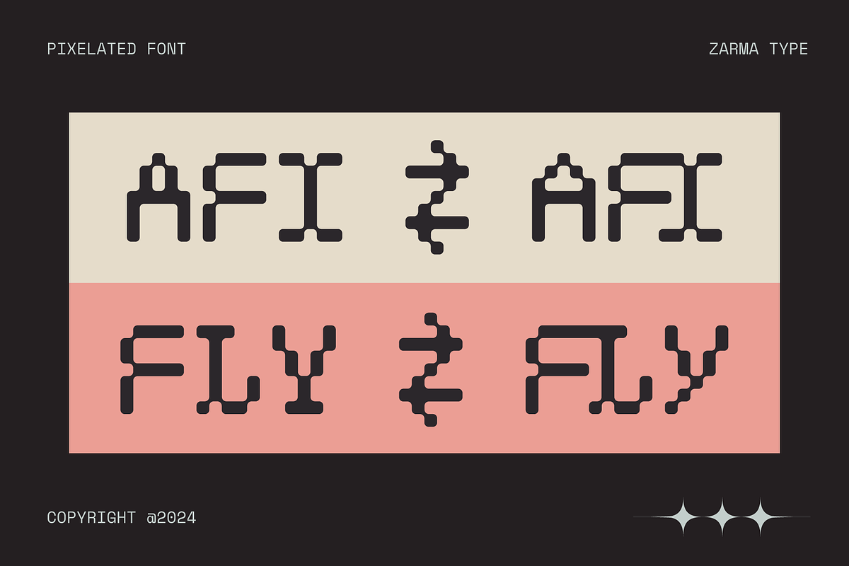 Psygen – Modern Pixel Font, a Sans Serif Font by Zarma Type (Photo 8 of 12)