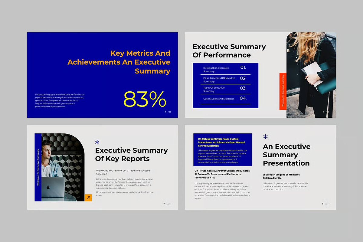 Executive Summary GSlides, PPoint, a Presentation Template by Fit-tee (Photo 3 of 4)