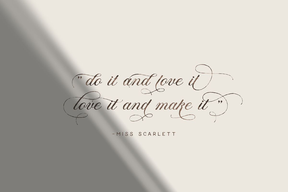 Miss Wailsey | Organic Calligraphy preview 4