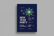 Modern New Year Celebration Flyer, a Flyer Template by Guuver (Thumbnail 1 of 3)