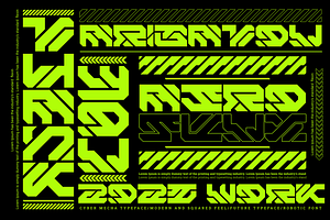 Aero Flux Modern Cyber Mecha Font