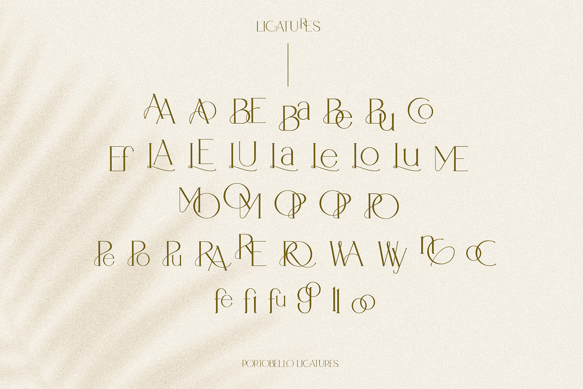 Portobello Display Ligature Font, a Serif Font by Laras Wonderland (Photo 13 of 15)