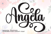 Angela | Script Font, a Handwritten Font by Scratchones (Thumbnail 1 of 9)