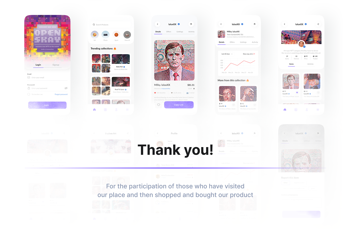 Open Skay - NFT UI Kit Mobile, an UI Kit Template by Korsa Agency (Photo 6 of 6)