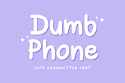 Dumb Phone - Cute Handwriting Font, a Handwritten Font by Kanink Studio (Thumbnail 1 of 8)