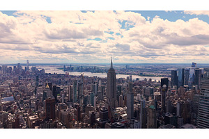 Aerial view of New York City's