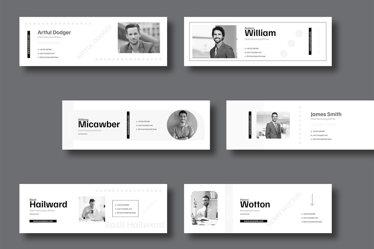 Digital Email Signature Template preview 2