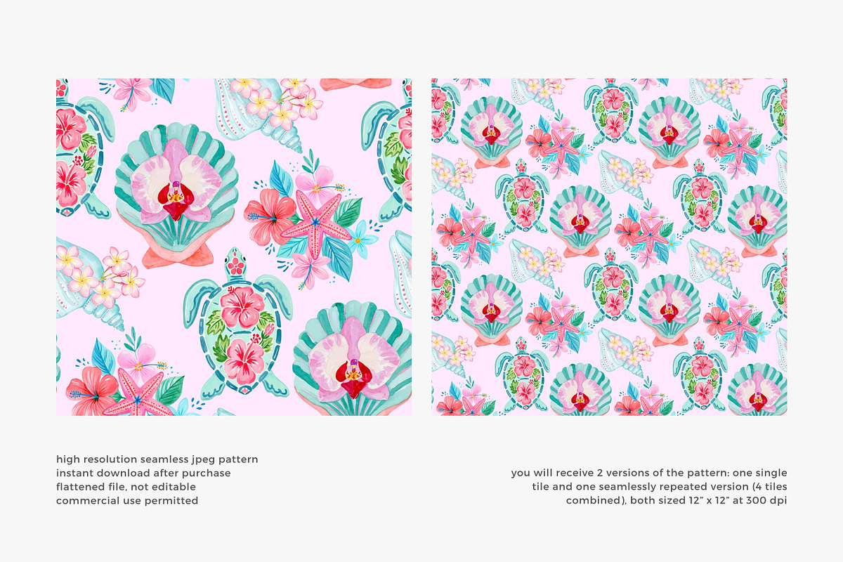 Coastal Coquette Seamless Pattern, a Pattern Graphic by Pink Studio Art (Photo 3 of 4)