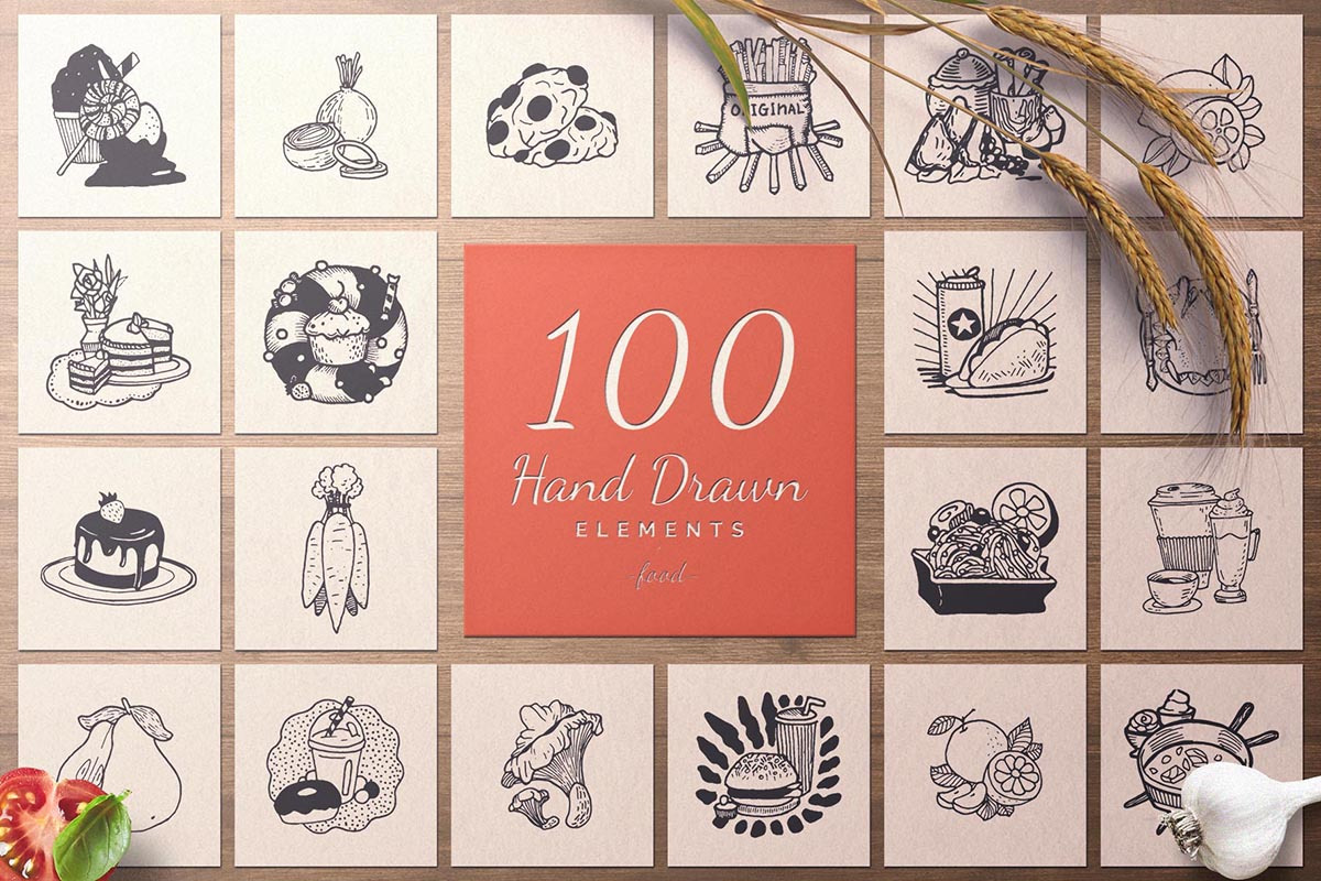 2000 Hand Drawn Elements, an Animal Illustration by Michael Rayback Design (Photo 13 of 29)