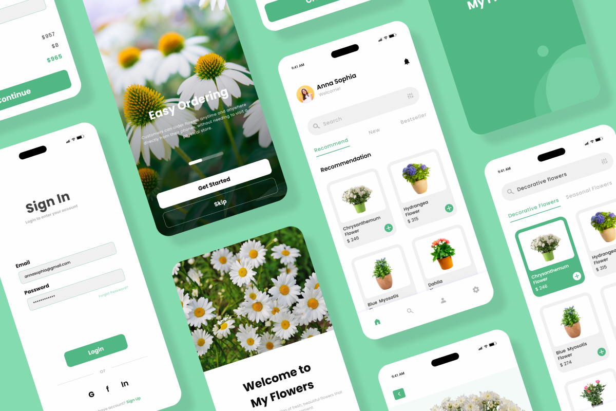 MyFlow - Flower Shop Mobile App, an App Template by trabaskriya (Photo 4 of 5)