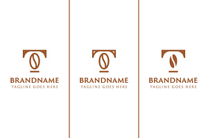 Letter T Coffee Bean Logo, a Branding & Logo Template by Pray Art Design Studio