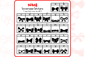 Bow Doodles - Dingbats Font