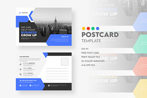 Postcard template design, a Card Template by Tanmoy Topu