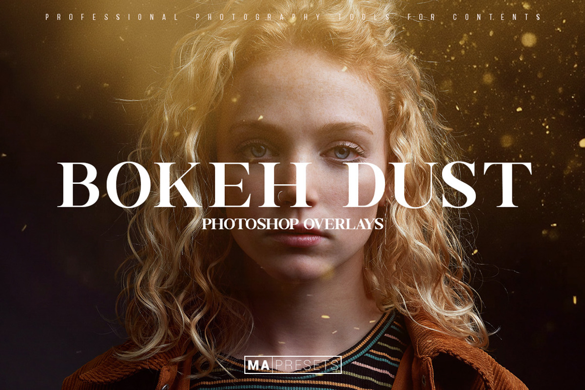 100 BOKEH DUST OVERLAYS, an Object Graphic by MaPresets (Photo 1 of 9)