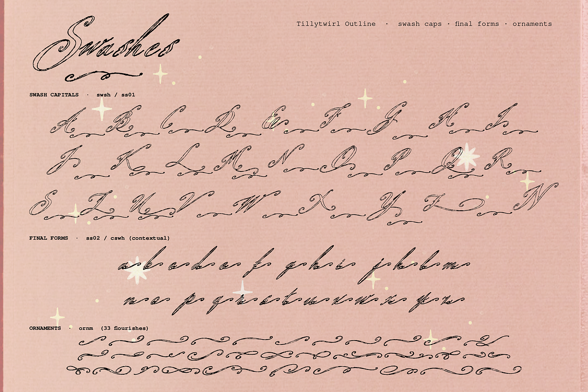 Tillytwirl - Whimsy Hand drawn Font, a Script Font by Lilithcollageart (Photo 18 of 20)