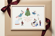 Hand Drawn Christmas Watercolor Art, an Object Graphic by Laras Wonderland (Thumbnail 4 of 11)