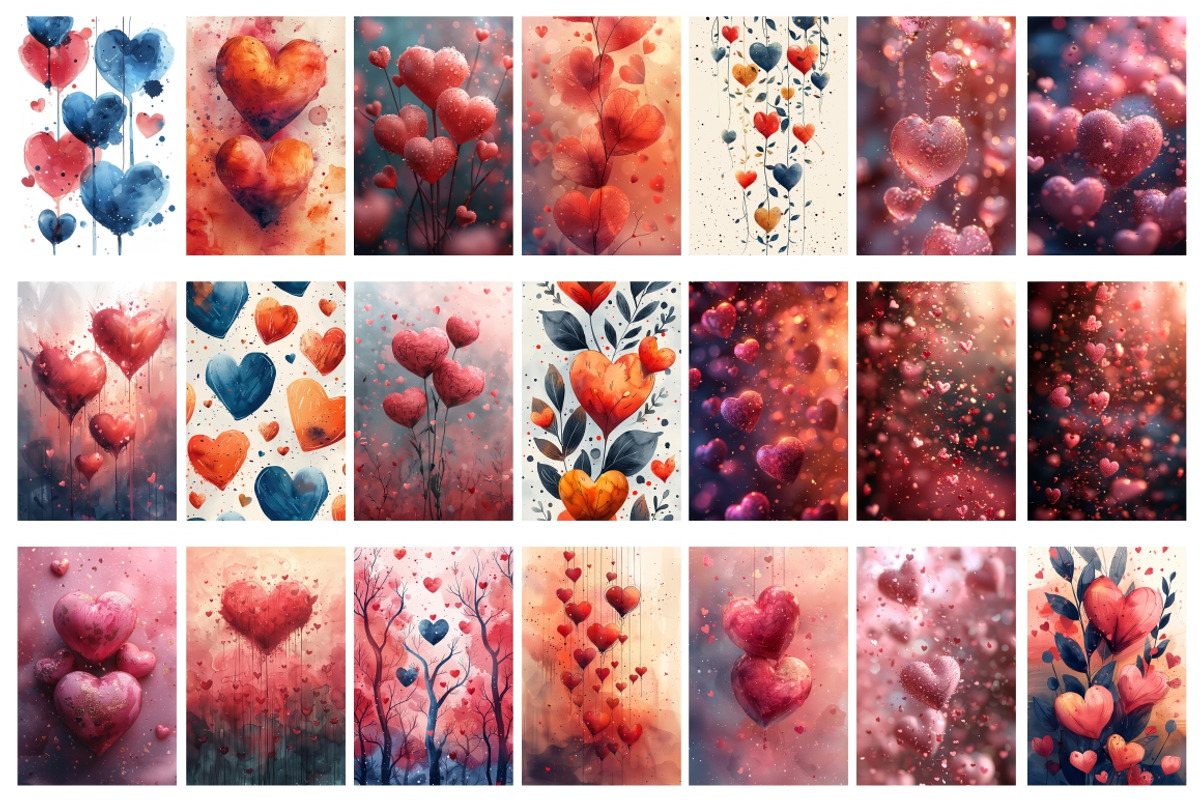 400 Valentine's Day Love backgrounds, a Background Graphic by Nocturnal Wolf (Photo 14 of 31)