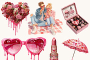 Dark Valentine Couple Clipart, a Person Illustration by Design Scotch (Thumbnail 4 of 8)