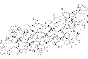 Molecular structure. Medicine, an Illustration by Things for designers
