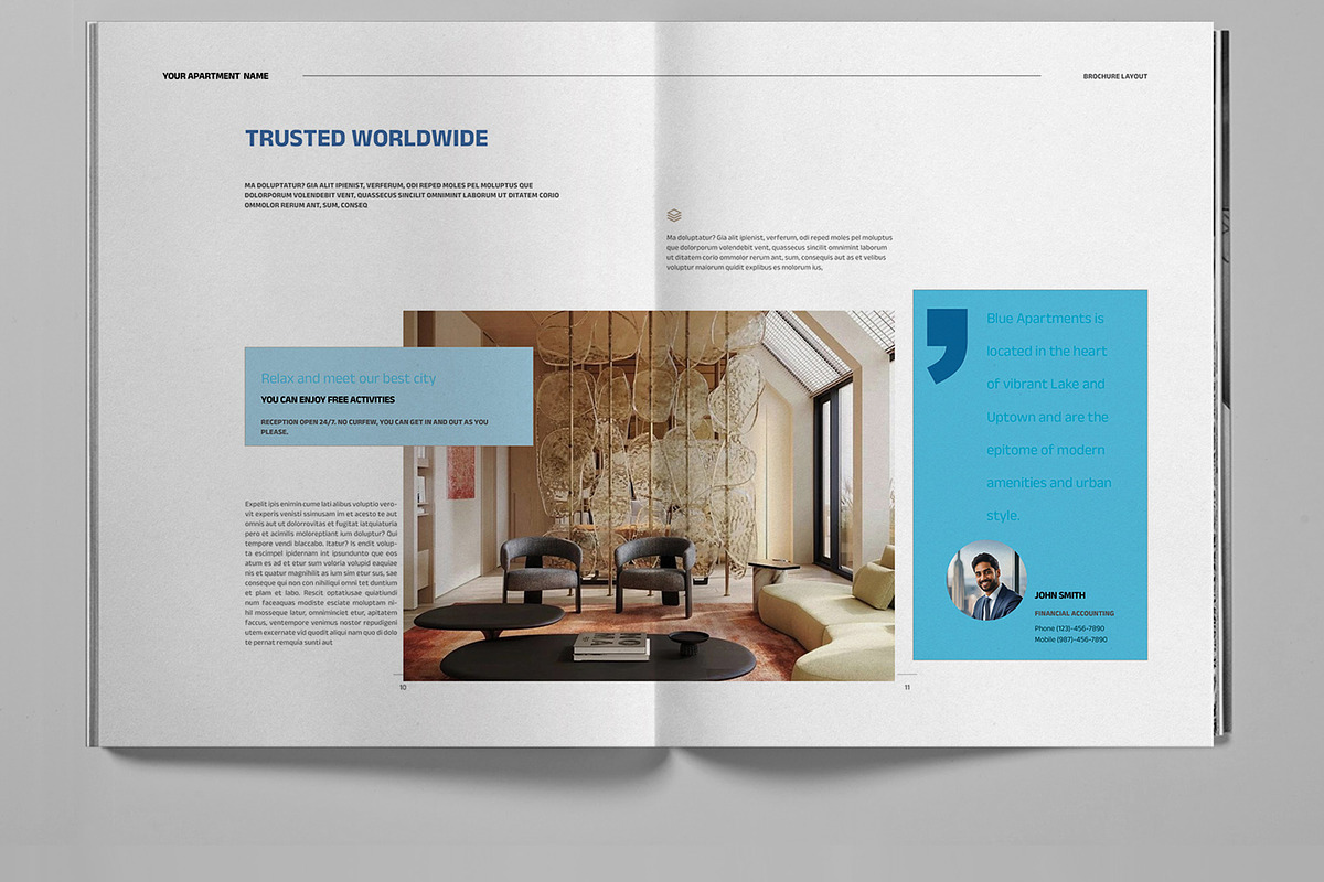 Modern Hotel Promotional Brochure, a Brochure Template by Boris Cupac (Photo 7 of 7)