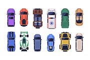Top view of cars, auto vehicles set, a Transportation Illustration by Good Studio (Thumbnail 3 of 3)