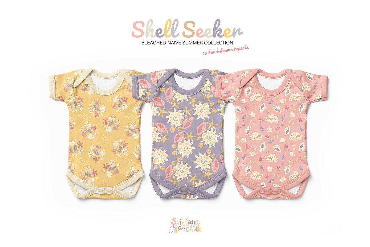 Shell Seeker: vector patterns, a Pattern Graphic by Svitlana Kharchuk (Photo 7 of 10)