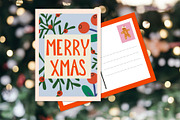 Merry Christmas clipart, a Seasonal Illustration by Luamor (Thumbnail 10 of 11)