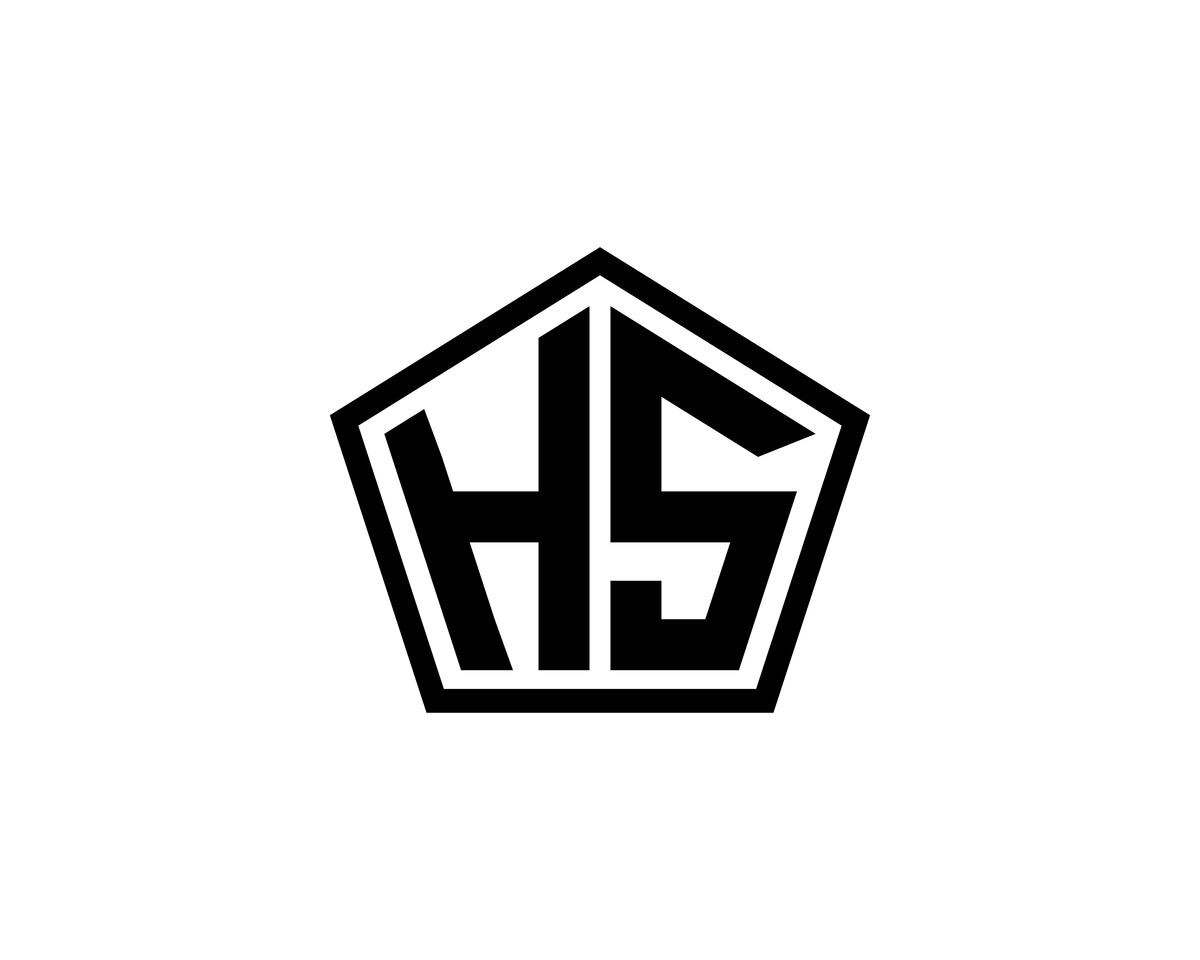 HS logo design vector template, a Branding & Logo Template by xcoolee