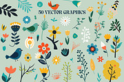 Spring Vibes Vector Graphics, a Pattern Graphic by KristinaK3 (Thumbnail 3 of 8)