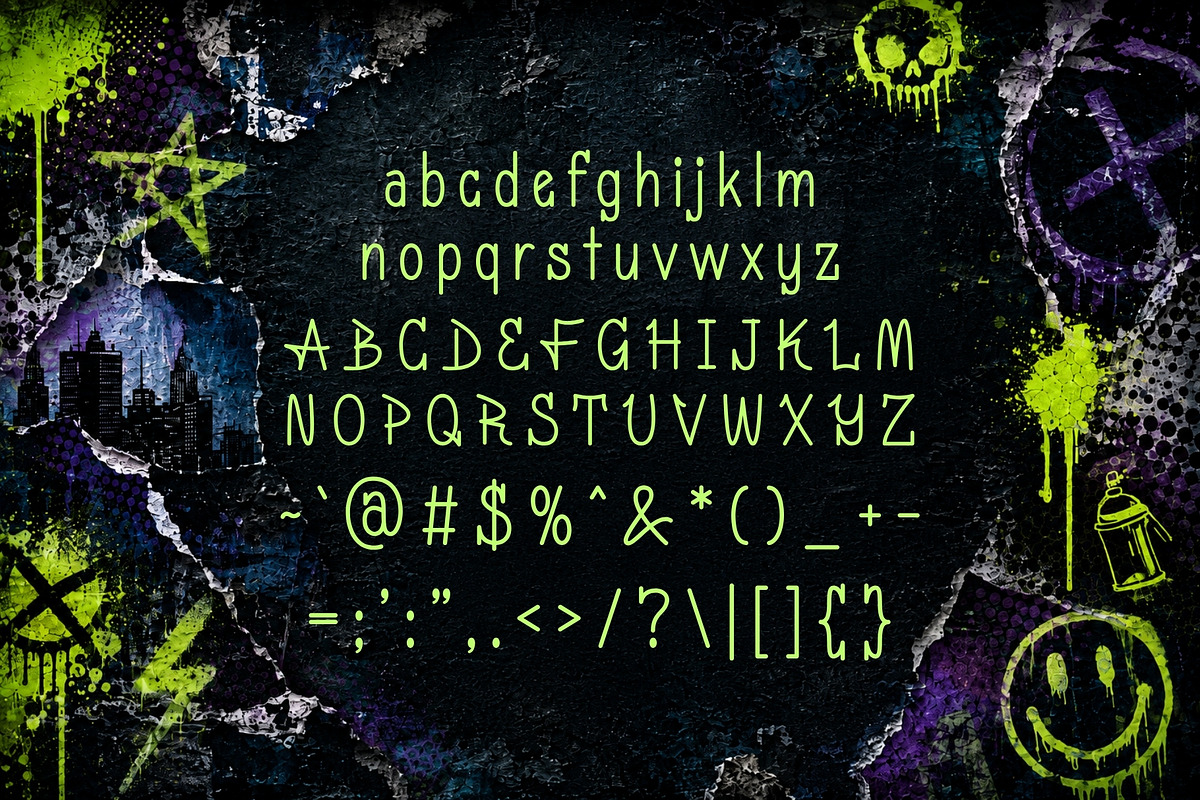 Midnight Ritual - Graffiti Font, a Serif Font by HipFonts (Photo 2 of 10)