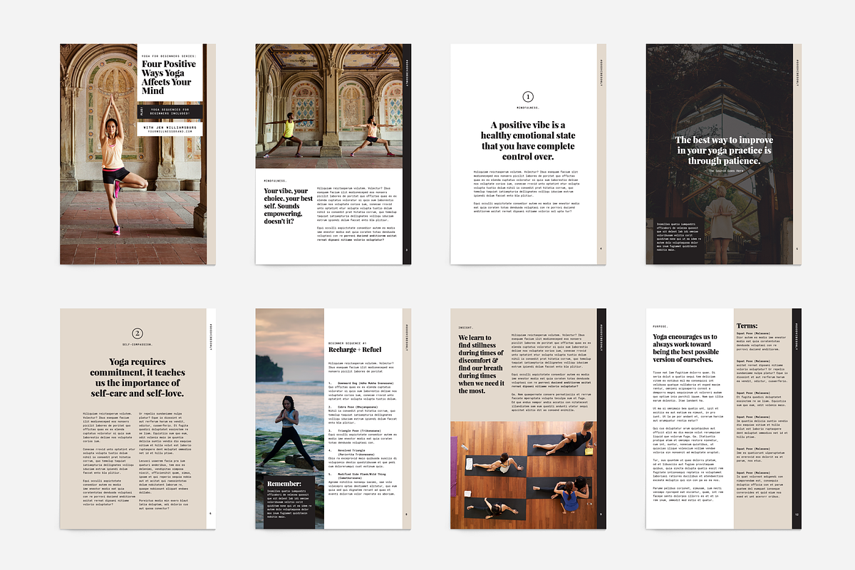 Yoga Modern Ebook Template, a Magazine Template by Providence Studio (Photo 2 of 5)