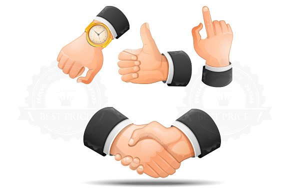 Handshake And Hand Gestures Icons