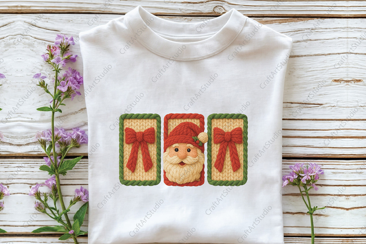Preppy Coquette Faux Yarn Christmas, an Illustration by CraftArtStudio (Photo 3 of 4)