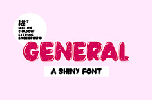 GENERAL | Shiny Font in 6 Versions
