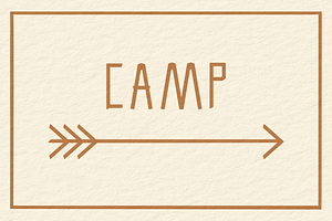 CAMP FONT - From By Hand Designs