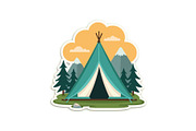 Outdoor Camping Tent Vector Pack, an Object Graphic by Designs_River (Thumbnail 2 of 13)