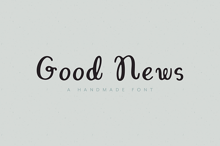 Good News Hand Lettered Display