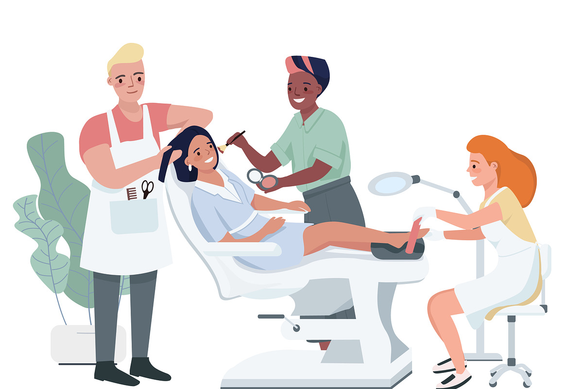 Beauty and spa characters bundle, a Person Illustration by IMG visuals characters (Photo 15 of 21)