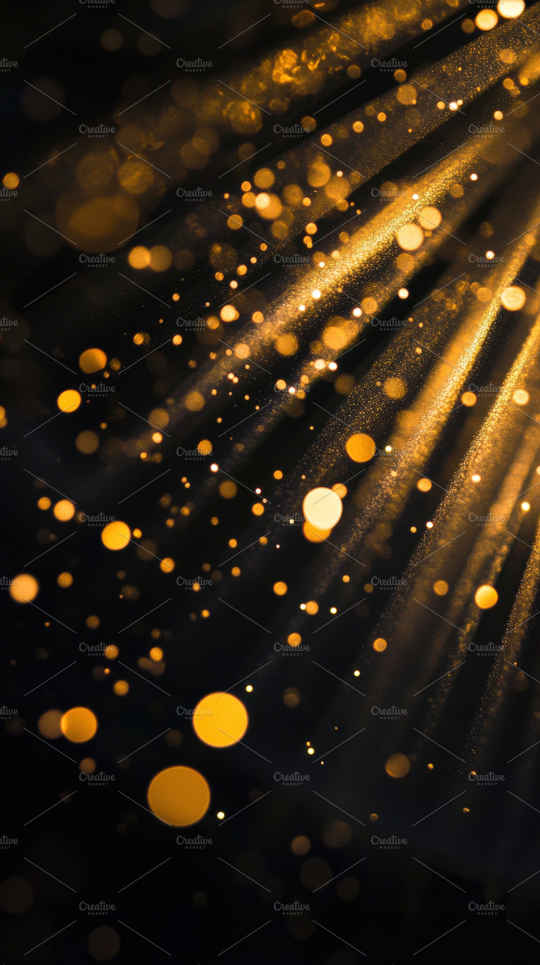 Abstract Golden Light Rays & Sparkle, a Background Photo by Virgo Studio